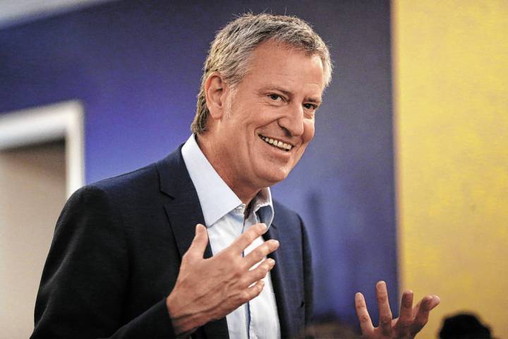 New York Mayor Bill de Blasio. (Erik Verduzco / Las Vegas Review-Journal) @Erik_Verduzco