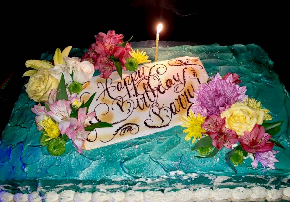 Barry Manilow's 76th birthday cake, presented to him at Westgate Las Vegas on Saturday, June 15 ...