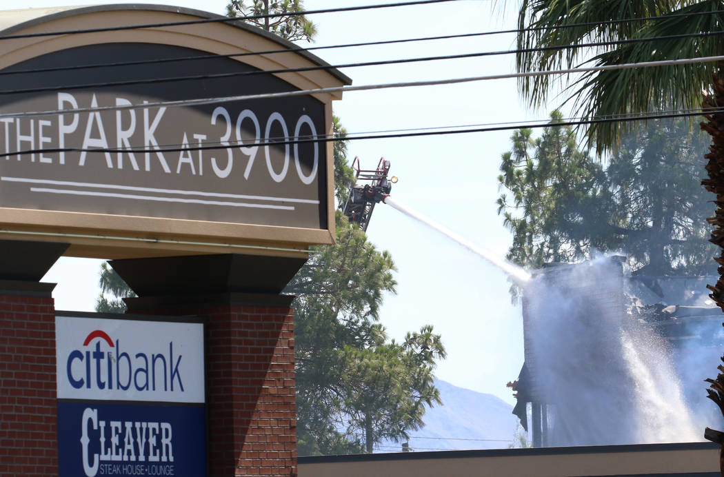 The Park at 3900 is likely a complete loss after a fire at 3900 Paradise Road early Monday, Jun ...