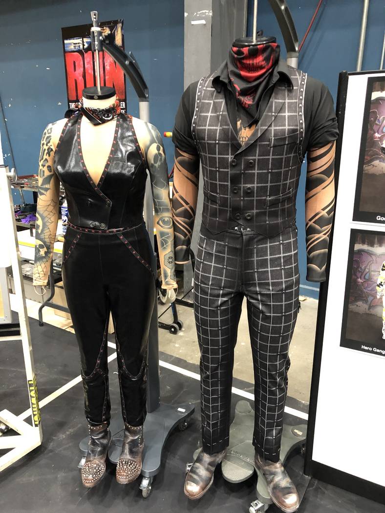 Costumes for "R.U.N" are shown Cirque HQ in Montreal on Tuesday, June 18, 2019. (John Katsilome ...