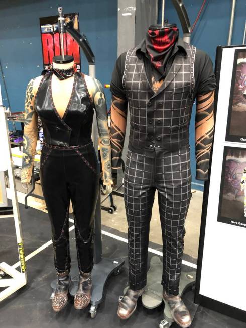 Costumes for "R.U.N" are shown Cirque HQ in Montreal on Tuesday, June 18, 2019. (John Katsilome ...