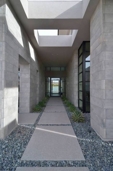 The home's entrance. (Bill Hughes Real Estate Millions)