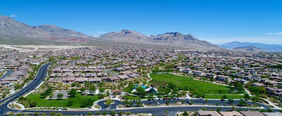 Residents of Summerlin enjoy year-round cooler temperatures and a greater variety of naturally ...