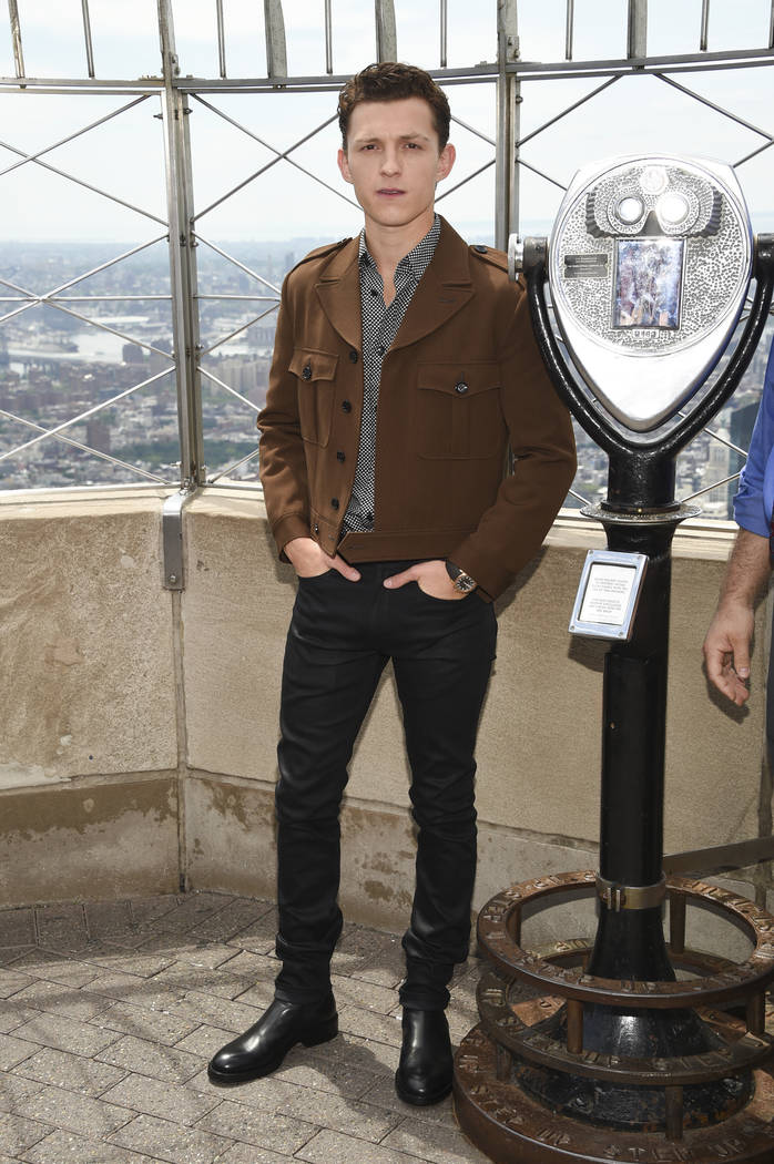 Actor Tom Holland from the film "Spider-Man: Far From Home" poses for the media on the 86th flo ...