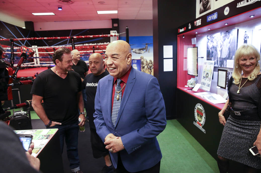 International Boxing Hall of Fame referee Joe Cortez arrives at the Nevada Boxing Hall of Fame ...