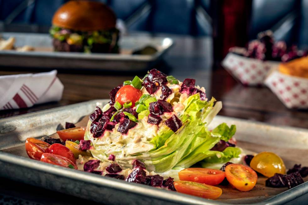 Wedge salad at Mabel's BBQ at the Palms.