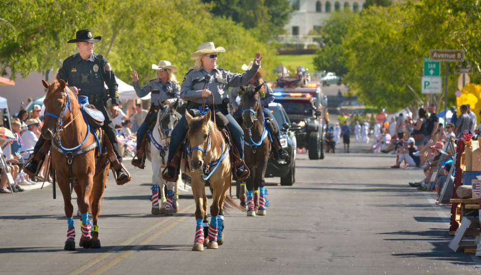 Attendees are shown at the 70th Annual Boulder City Damboree Celebration for the Fourth of July ...