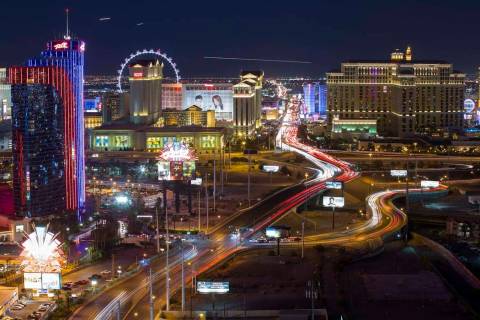 View of the Las Vegas Strip. (Richard Brian/Las Vegas Review-Journal) @vegasphotograph