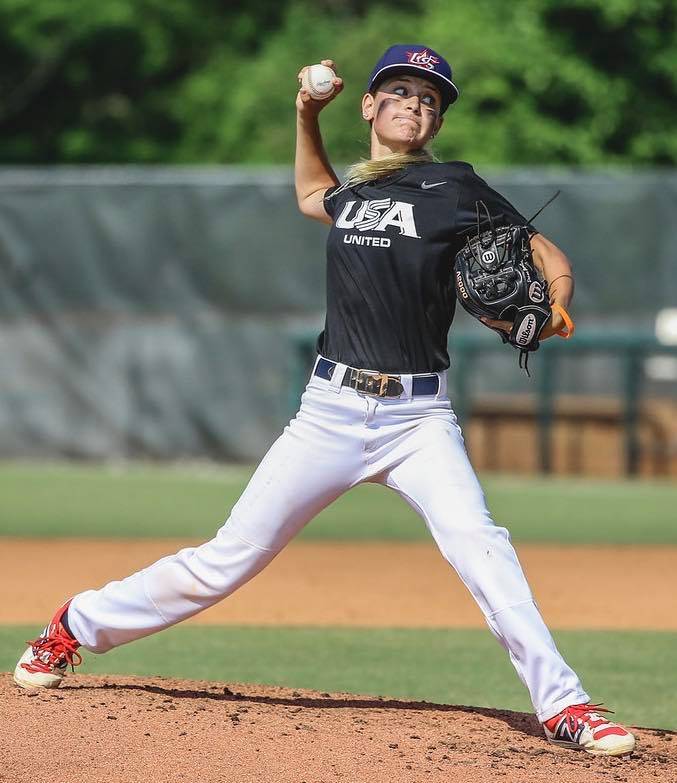 Centennial High grad Denae Benites was one of 65 female baseball players who participated in th ...