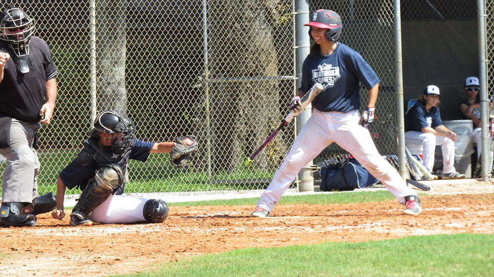 Denae Benites participates in the Girls Breakthrough Series at Historic Dodgertown in Vero Beac ...