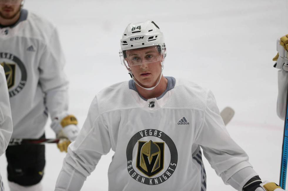 Vegas Golden Knights Ben Jones (64) during development camp at City National Arena in Las Vegas ...