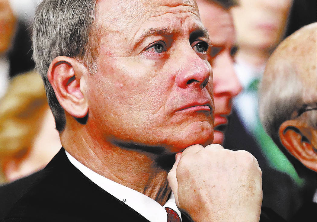 U.S. Supreme Court Chief Justice John Roberts. (Win McNamee/Pool via AP)