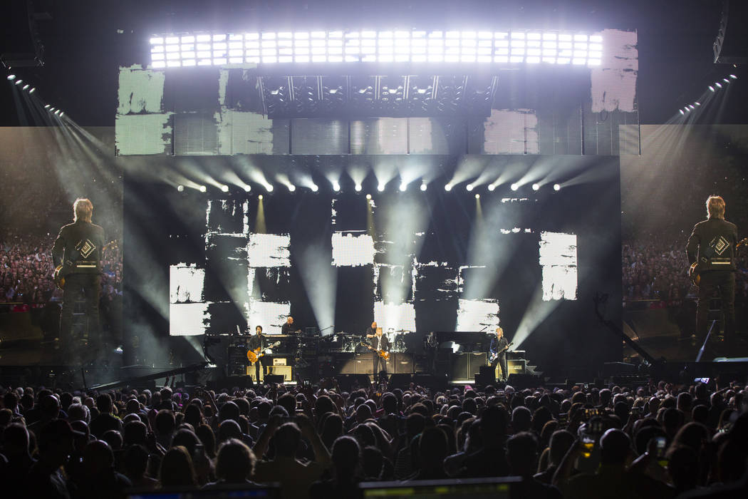 Paul McCartney performs at T-Mobile Arena in Las Vegas on Friday, June 28, 2019. McCartney is s ...