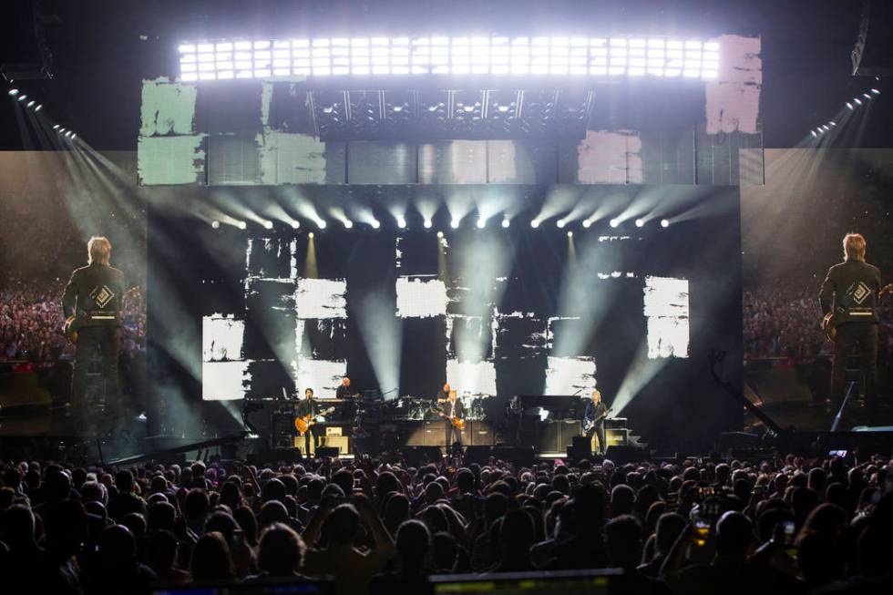 Paul McCartney performs at T-Mobile Arena in Las Vegas on Friday, June 28, 2019. McCartney is s ...