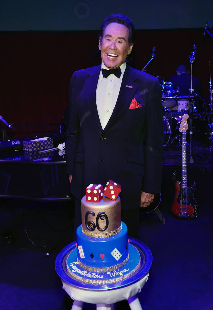 Wayne Newton celebrates 60 years of entertaining during a performance at Caesars Palace on Wedn ...