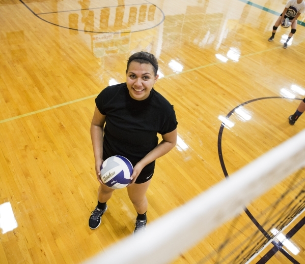 Silverado outside hitter Sydney Berenyi during practice on Monday, Aug. 24, 2015. She was se ...