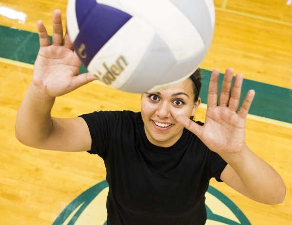 Silverado outside hitter Sydney Berenyi during practice on Monday, Aug. 24, 2015. She was se ...