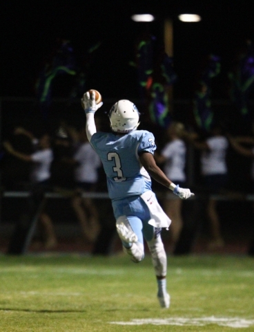 Foothill‘s Devin Smith runs the ball to score a touchdown after an interception agains ...