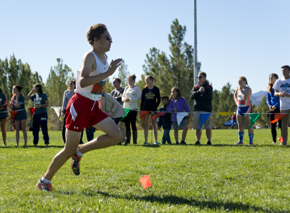 Ian Jackson of Arbor View High School finishes second during the boys Division I Sunset cros ...