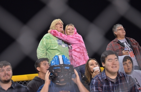 Mountain View Christian High School football fans watch their game against the Meadows Schoo ...