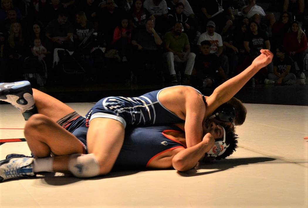 Foothill’s Wyatt English puts the finishing touches on Liberty’s Jayden Rookhuyz ...