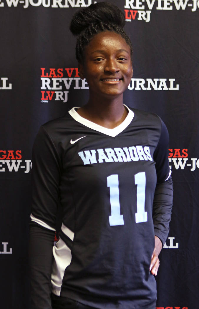 Shydaé Elam from Western High School’s flag football team is photographed at the ...