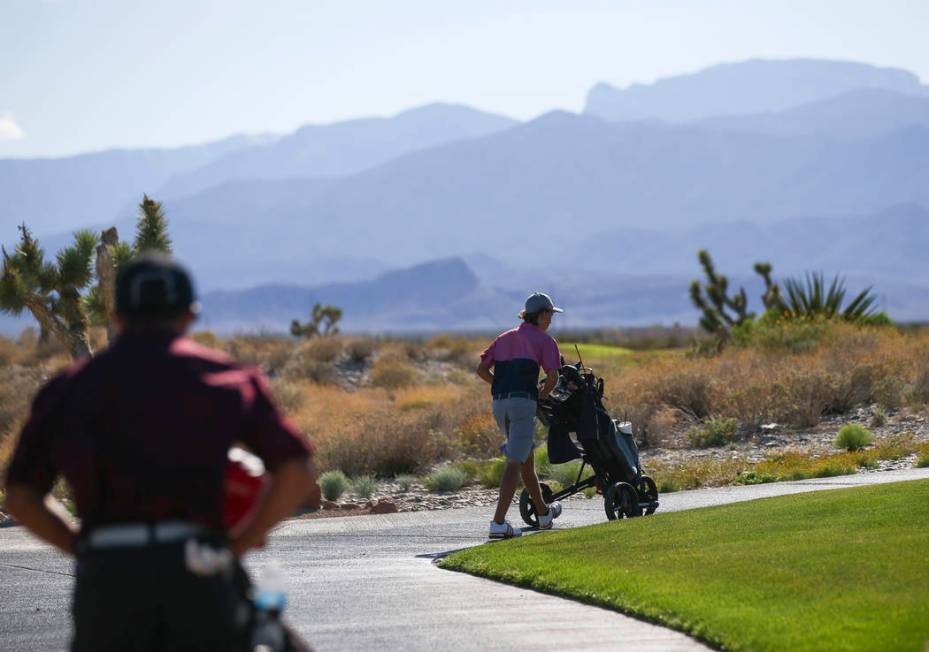 Coronado sophomore Brett Sodetz during the Class 4A Sunrise Region tournament at Las Vegas P ...