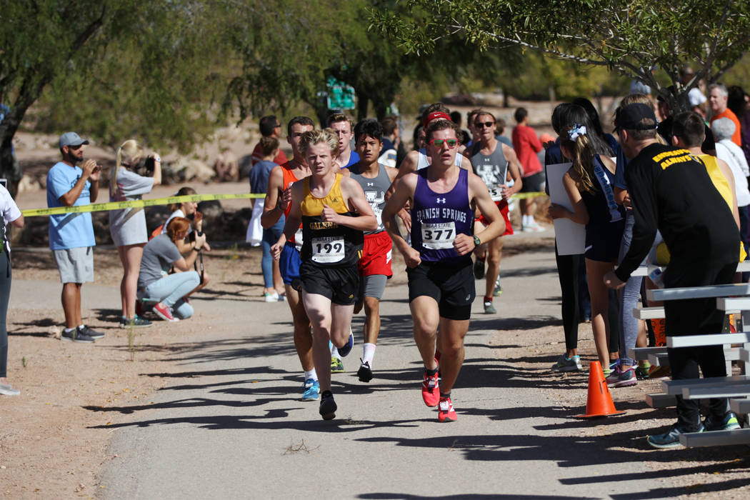 Runners compete in the NIAA 4A Boys Cross Country State Championship at the Veteran’s ...