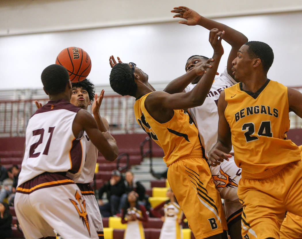 during a game at Eldorado High School in Las Vegas, Monday, Feb. 11, 2019. Caroline Brehman/ ...