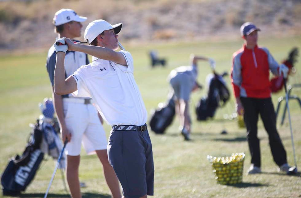 Arbor View’s Hazen Newman tied for second in last year’s Class 4A state tourname ...