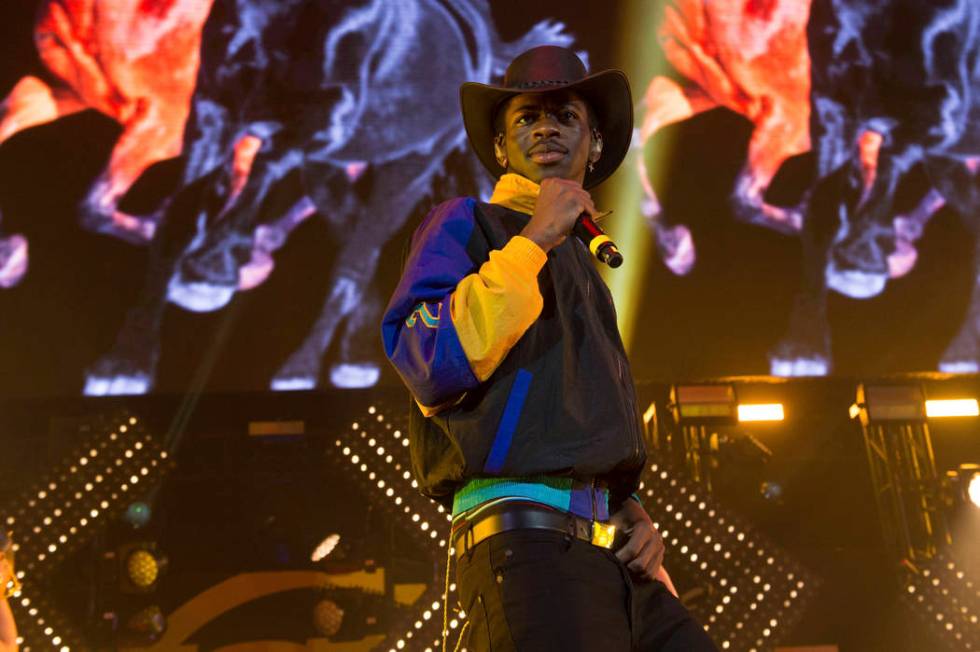 Musical artist Lil Nas X performs at HOT 97 Summer Jam 2019 at MetLife Stadium on Sunday, June ...