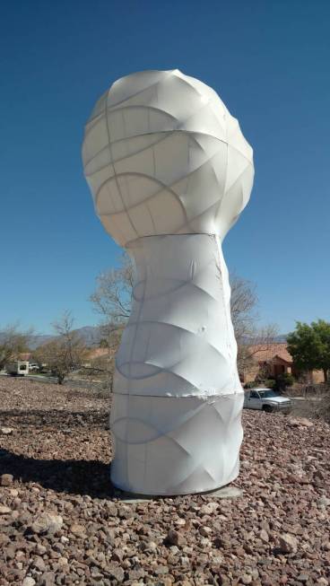 Bobby Zokaites' "Hoodoo" sculpture. Bobby Zokaites