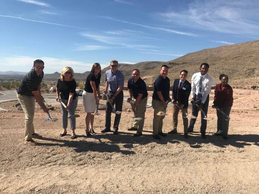 Toll Brothers broke ground on the amenity center within its Mesa Ridge gated community in Summe ...