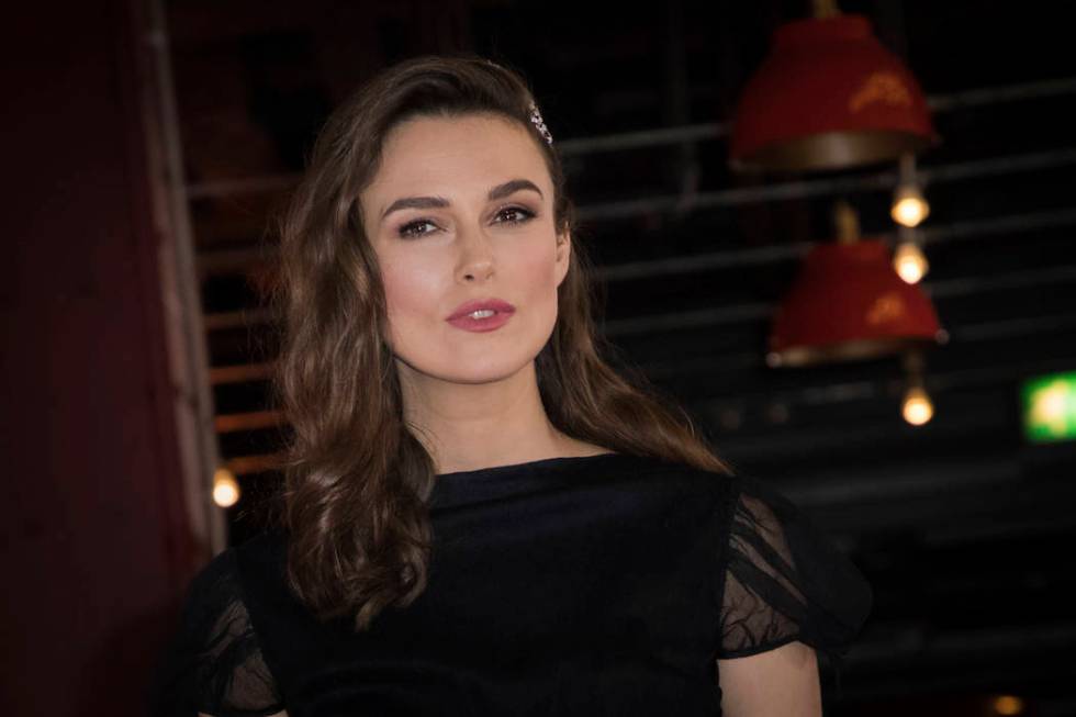 Actress Keira Knightley poses for photographers upon arrival at the premiere of the film 'The A ...