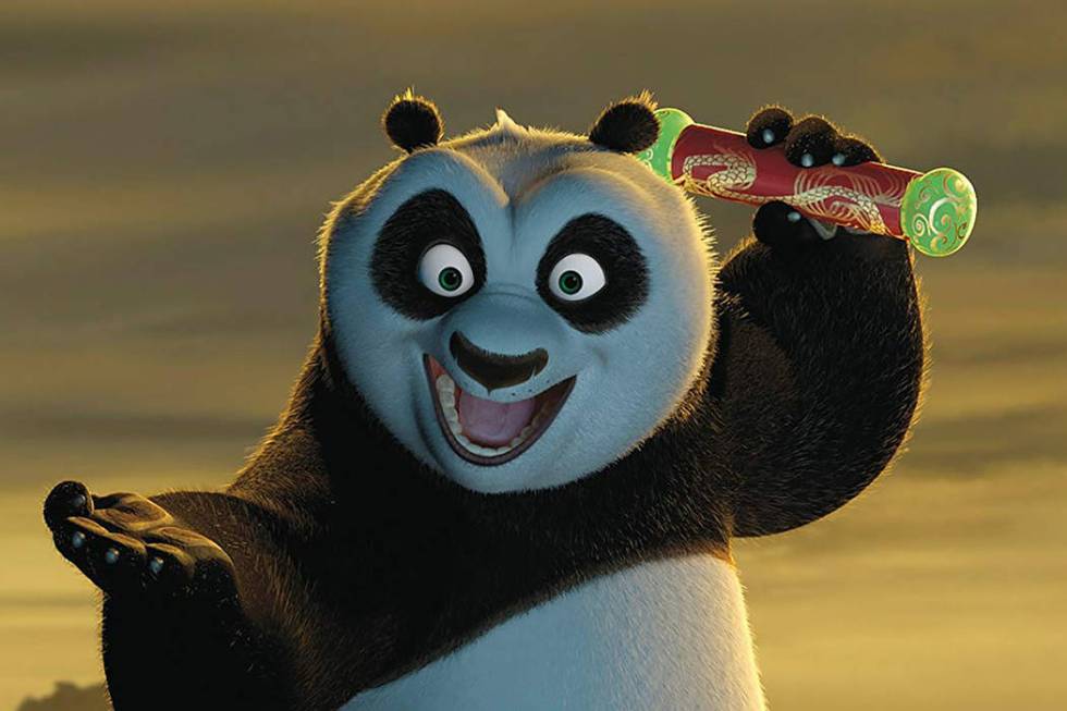 Po (voiced by Jack Black) in "Kung Fu Panda" (DreamWorks Animation)