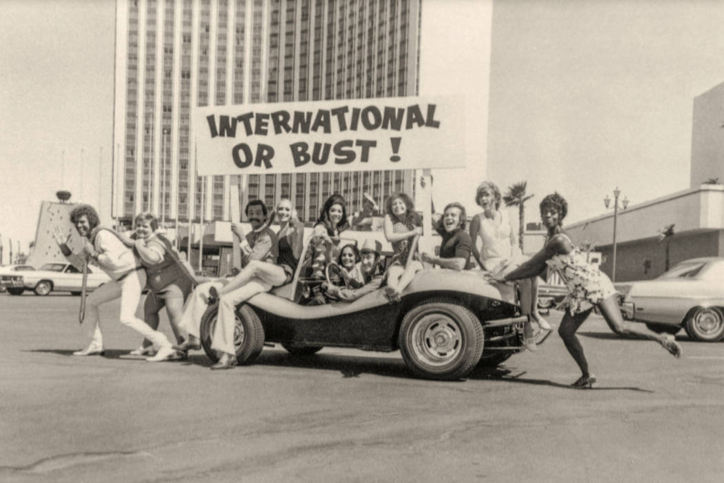 "Bottoms Up" cast at the International in Las Vegas in 1970. (Westgate)