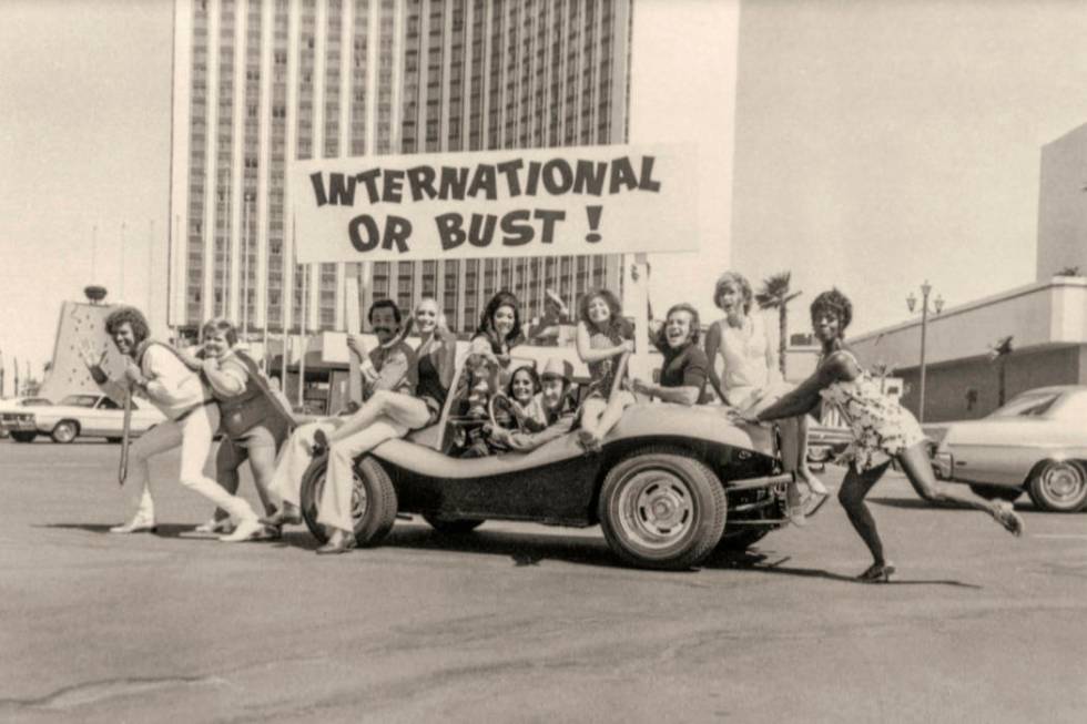 "Bottoms Up" cast at the International in Las Vegas in 1970. (Westgate)
