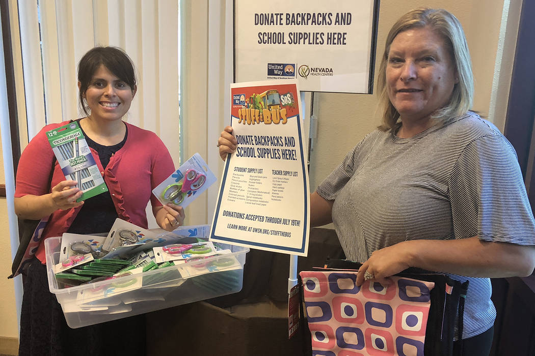 Marisol Tolle, left, interim director of social impact, and Gina Perez, early education program ...