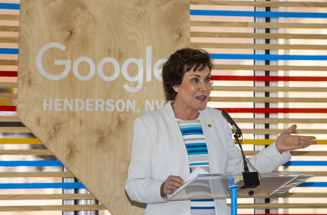 U.S. Sen. Jacky Rosen, D-Nevada, welcomes the added state revenue and growth in the area during ...