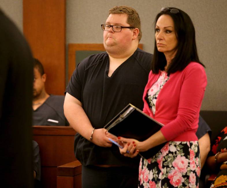 Security guard Brian William Love appears in court at the Regional Justice Center in Las Vegas ...