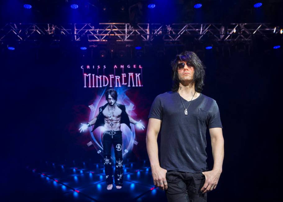 Illusionist Criss Angel at the site of his new theater at Planet Hollywood Resort on Thursday, ...