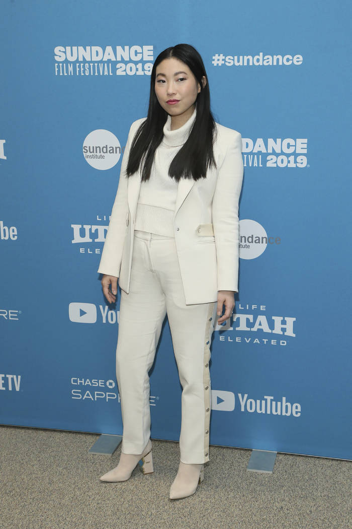 Actress Awkwafina poses at the premiere of "The Farewell" during the 2019 Sundance Fi ...