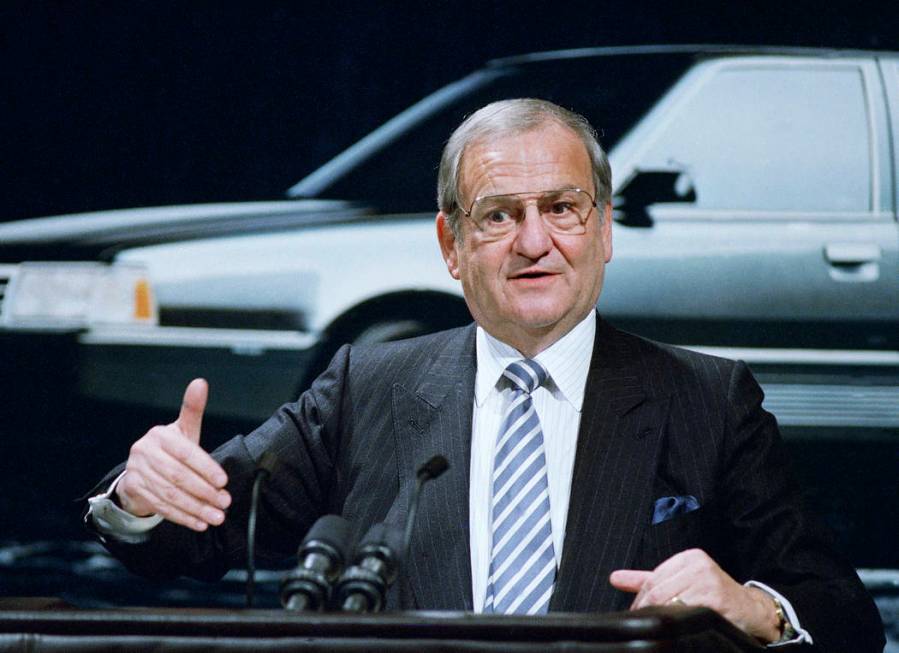 Lee Iacocca, Chairman of the board of Chrysler Corp., April 1978. (AP Photo)