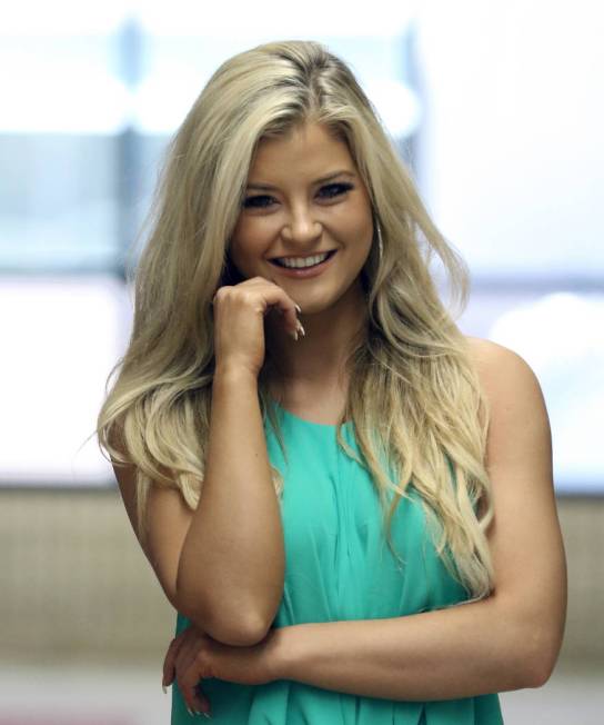 Hannah Williams, PhD student at UNLV who in June was second runner-up in the 2019 Miss Hooters ...