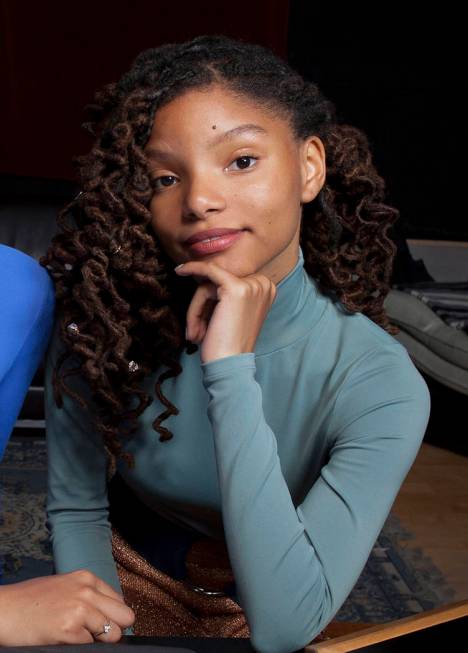 Halle Bailey poses for a portrait at RMC Studio in Los Angeles in 2017. (Photo by Rebecca Cabag ...