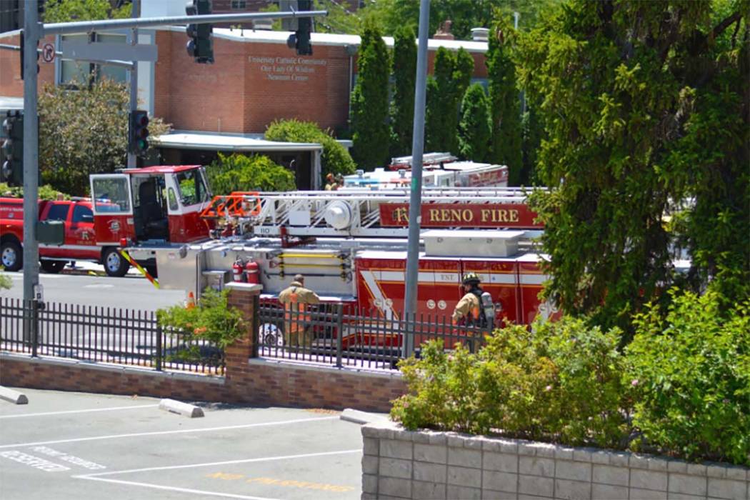 Police at the University of Nevada, Reno say there has been a utilities accident on campus, Fri ...