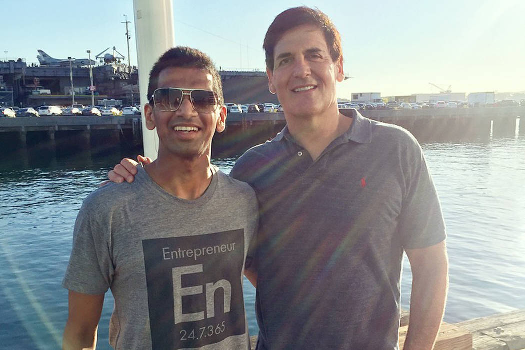 Shaan Patel, left, and Mark Cuban (courtesy)