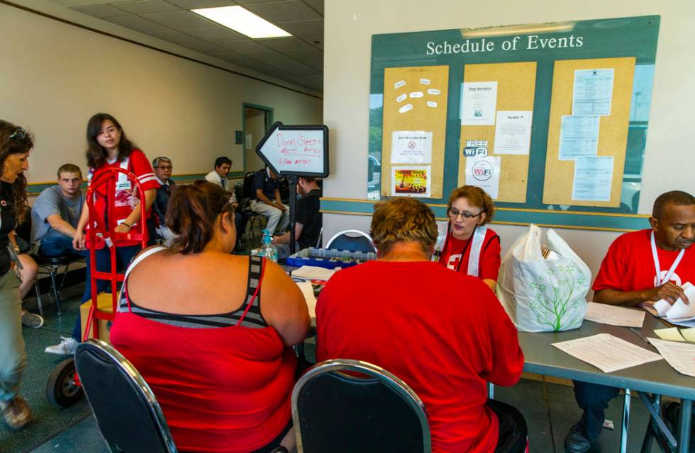 The American Red Cross currently has 370 registered clients at their California Earthquake Clea ...