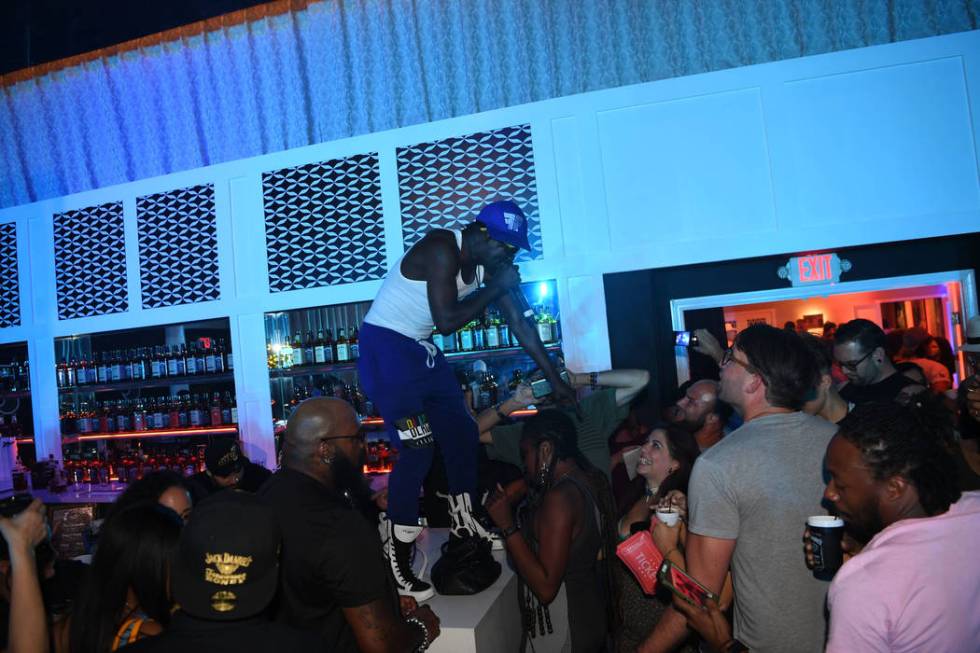 Flavor Flav performs at the Jack Daniel's House No. 7 party on July 6, 2019 in Las Vegas, Nevad ...