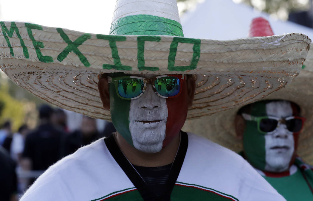 Mexico fans attend the CONCACAF Gold Cup final soccer match between United States and Mexico at ...